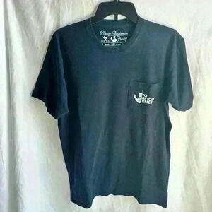 Rowdy Gentleman Navy "The Pocket Tee" Red White and Blue Patriotic Crab Size L